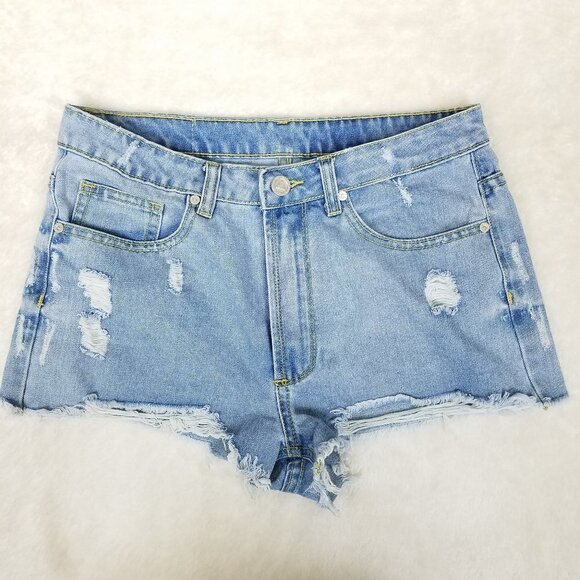 UNIF Pants - UNIF Cutoff Distressed Denim Shorts No Tag Size 6
